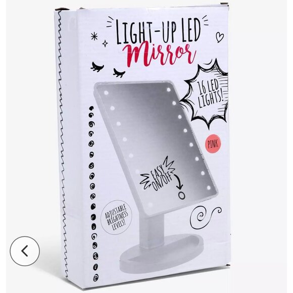 Light Up LED Vanity Mirror - Pink - Picture 10 of 10